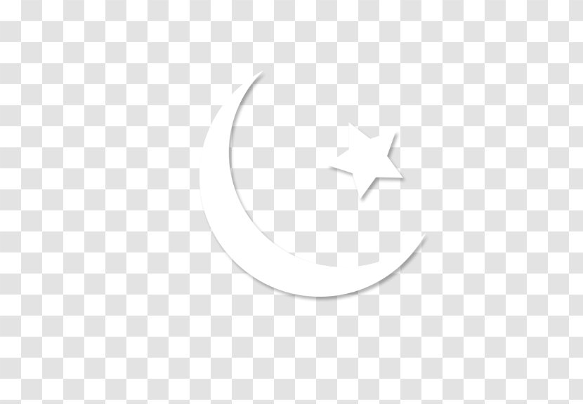 White Black Pattern - Moon And Stars Transparent PNG