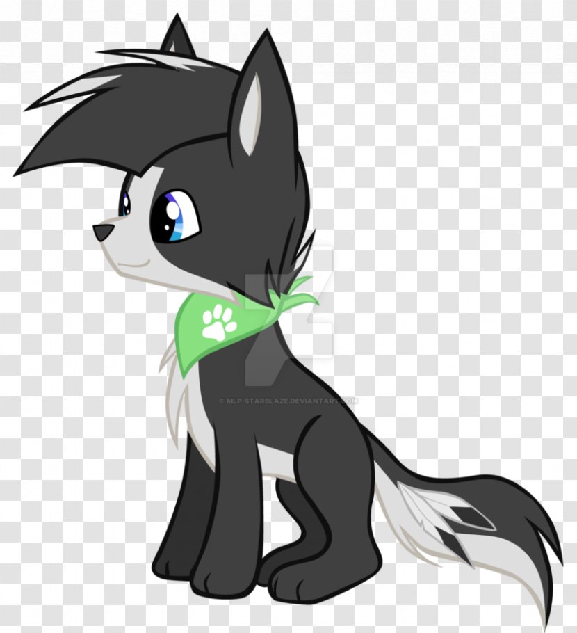 Whiskers Kitten Black Cat Horse - Flower Transparent PNG