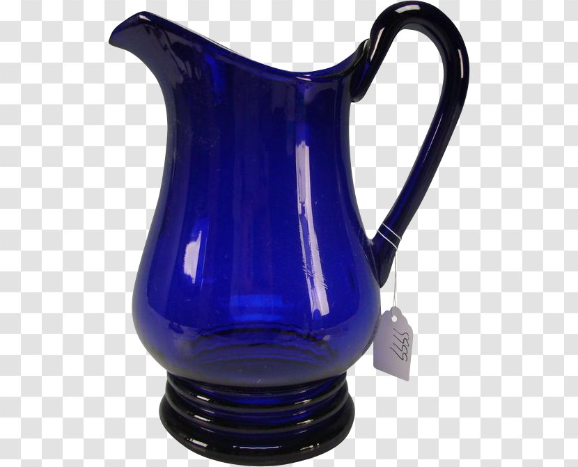 Jug Cobalt Blue Glass Pitcher - Electric Transparent PNG