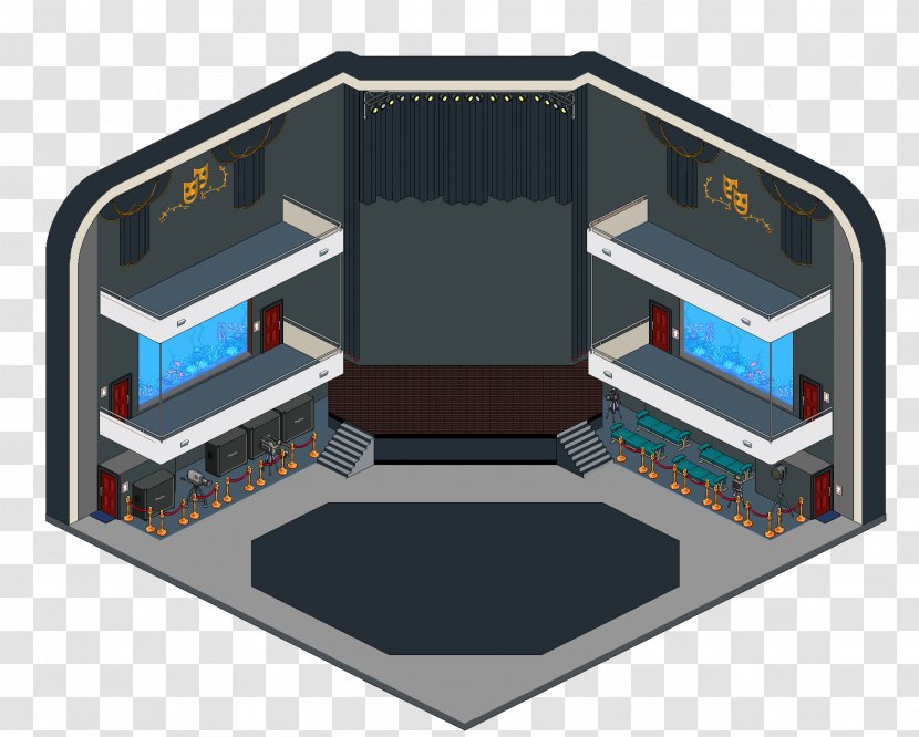 Habbo Game Theatre Architect Airplane - Room Bg Transparent PNG