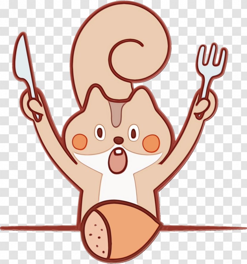 Cartoon Pleased Ear Transparent PNG