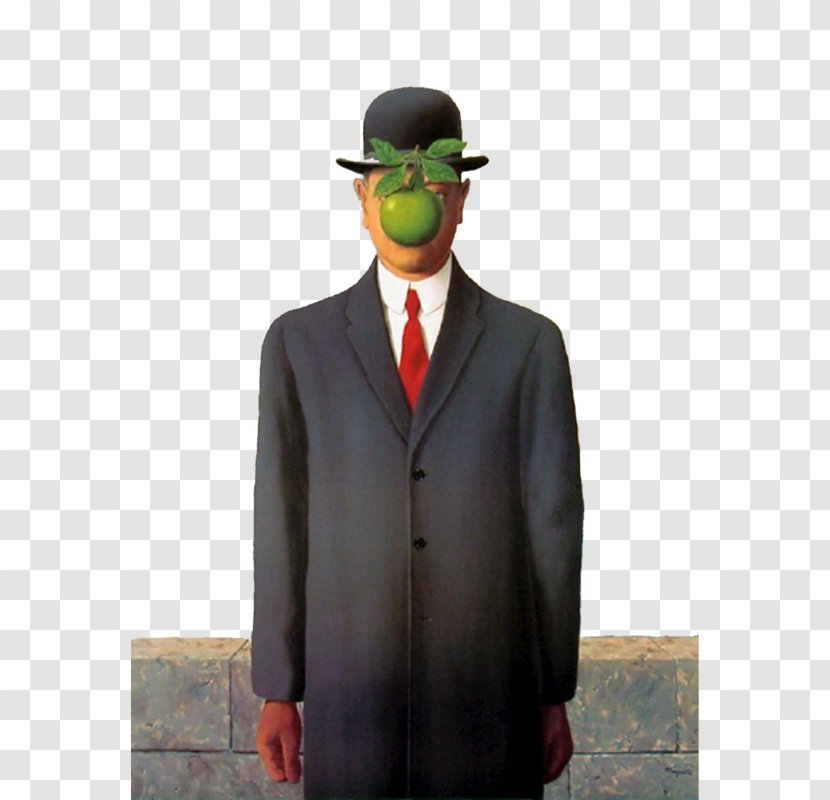 The Son Of Man Magritte 1898-1967 Painting Surrealism Art - Gentleman Transparent PNG