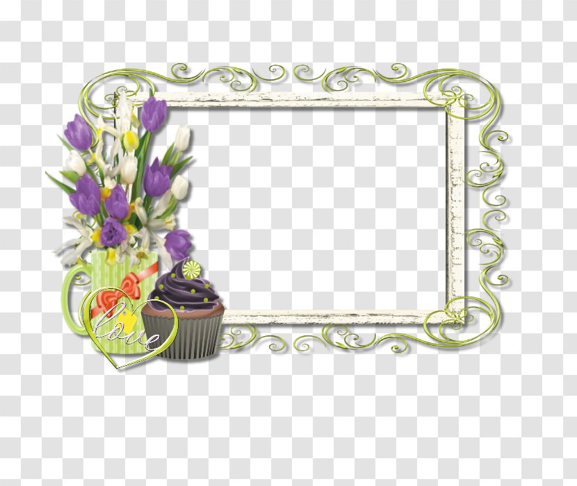 Floral Design Flowerpot Rectangle - Purple Transparent PNG