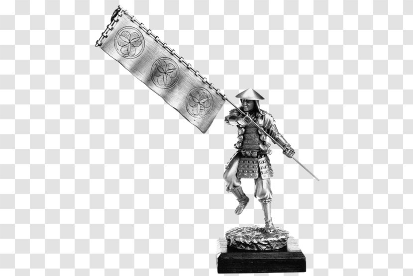 Sashimono Sculpture Samurai Statue Japanese Armour - Weapon Transparent PNG