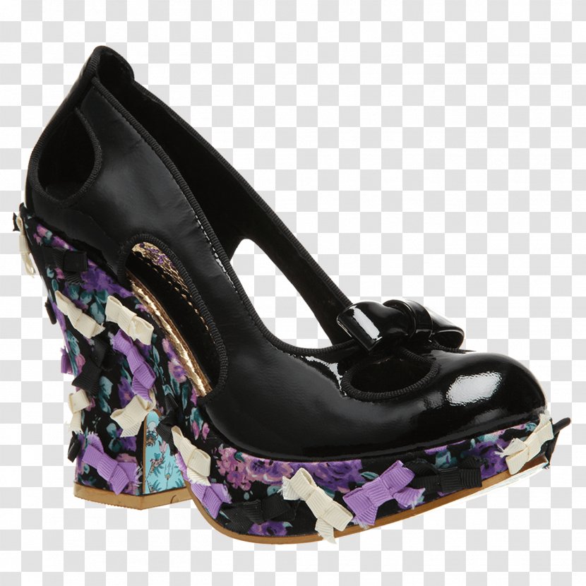 Footwear High-heeled Shoe Wedge Sandal - Magenta - Flat Irregular Shape Transparent PNG