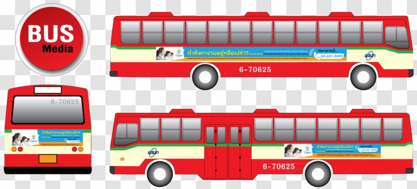 Double-decker Bus Compact Car Motor Vehicle Emergency - Wrap Advertising Transparent PNG