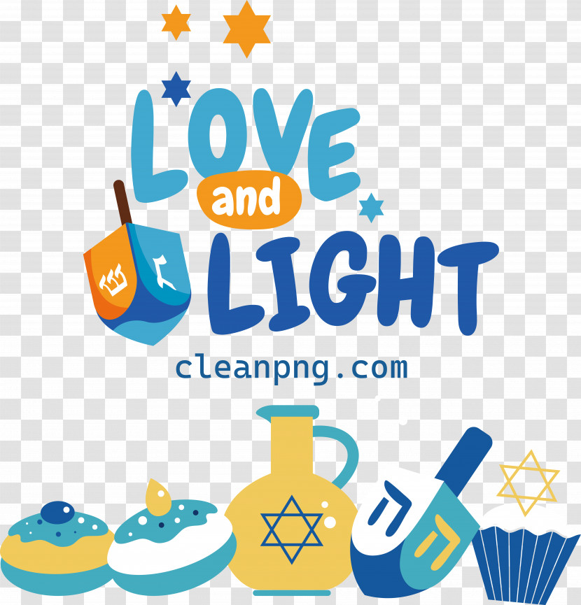 Happy Hanukkah Love Light Transparent PNG