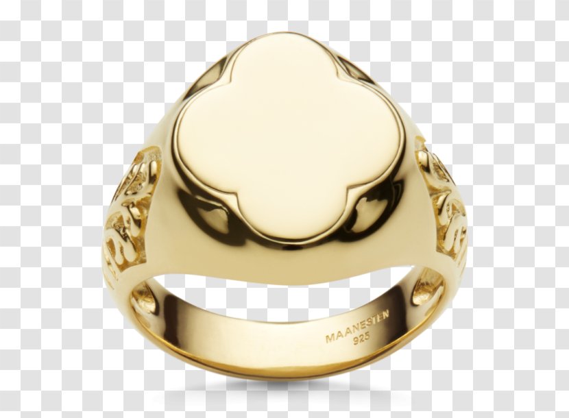 Pinky Ring Gold Engraving Silver - Body Jewellery Transparent PNG