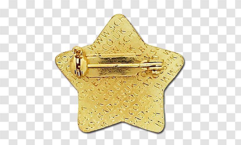 Brass 01504 Gold - Star Badge Transparent PNG