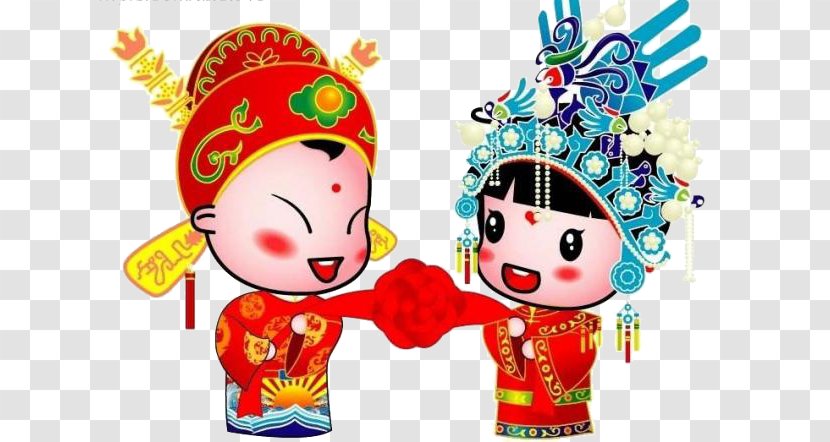 China Chinese Marriage Wedding Clip Art - Bridegroom - Bride And Groom Transparent PNG