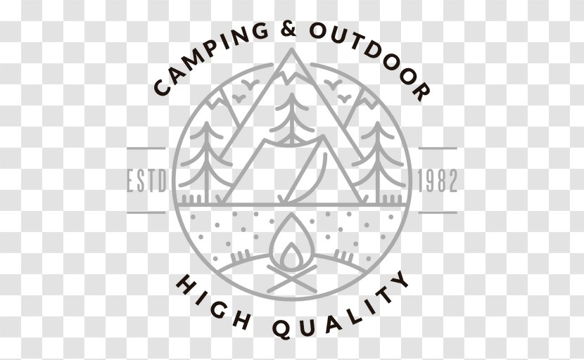 Camping Logo Campsite Graphic Design - Tent Transparent PNG