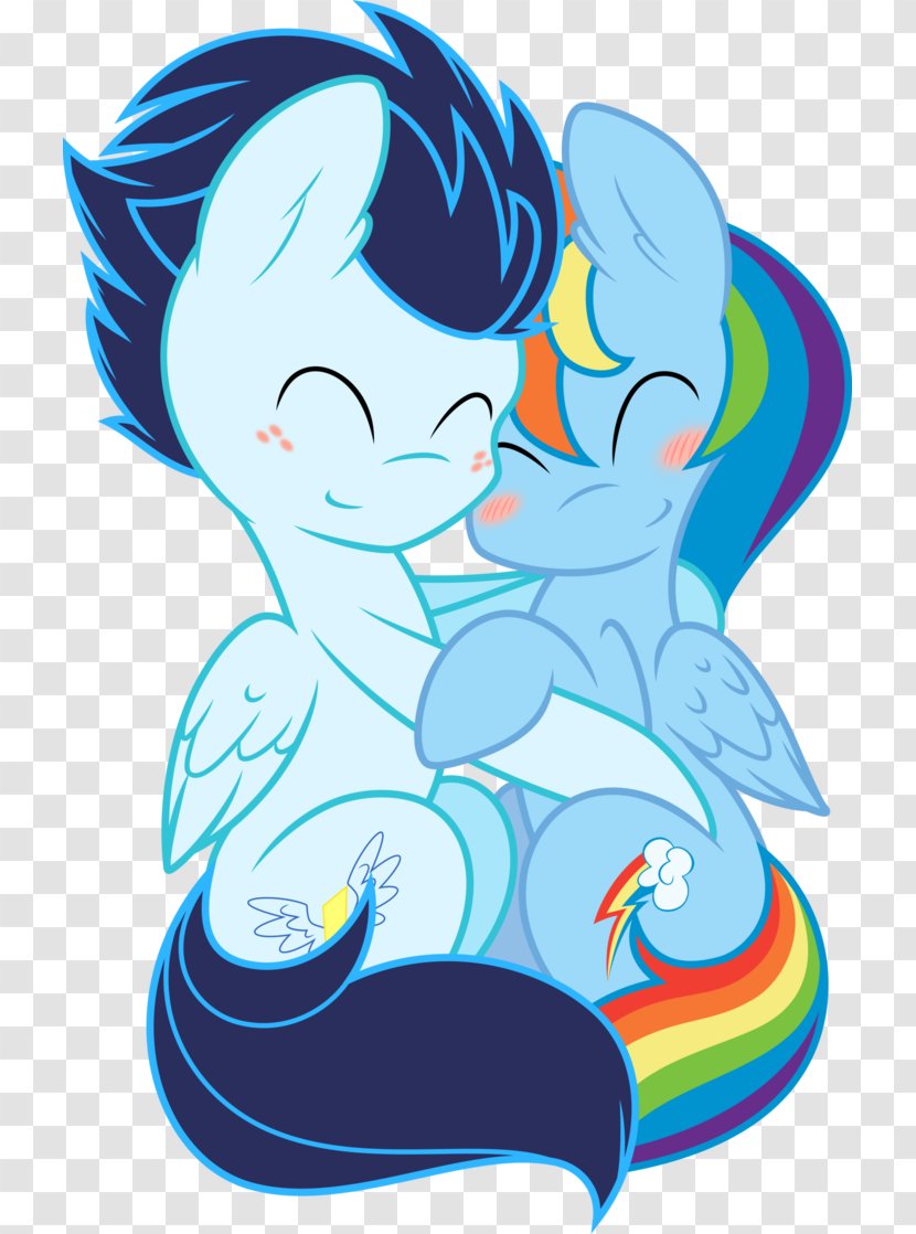 Rainbow Dash My Little Pony Horse DeviantArt - Heart - Embrace Vector Transparent PNG