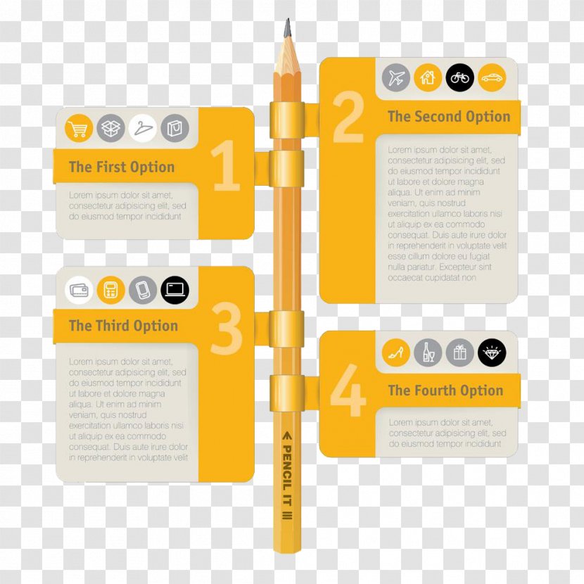 Infographic Pencil Royalty-free - Material - Education Class Ppt Transparent PNG
