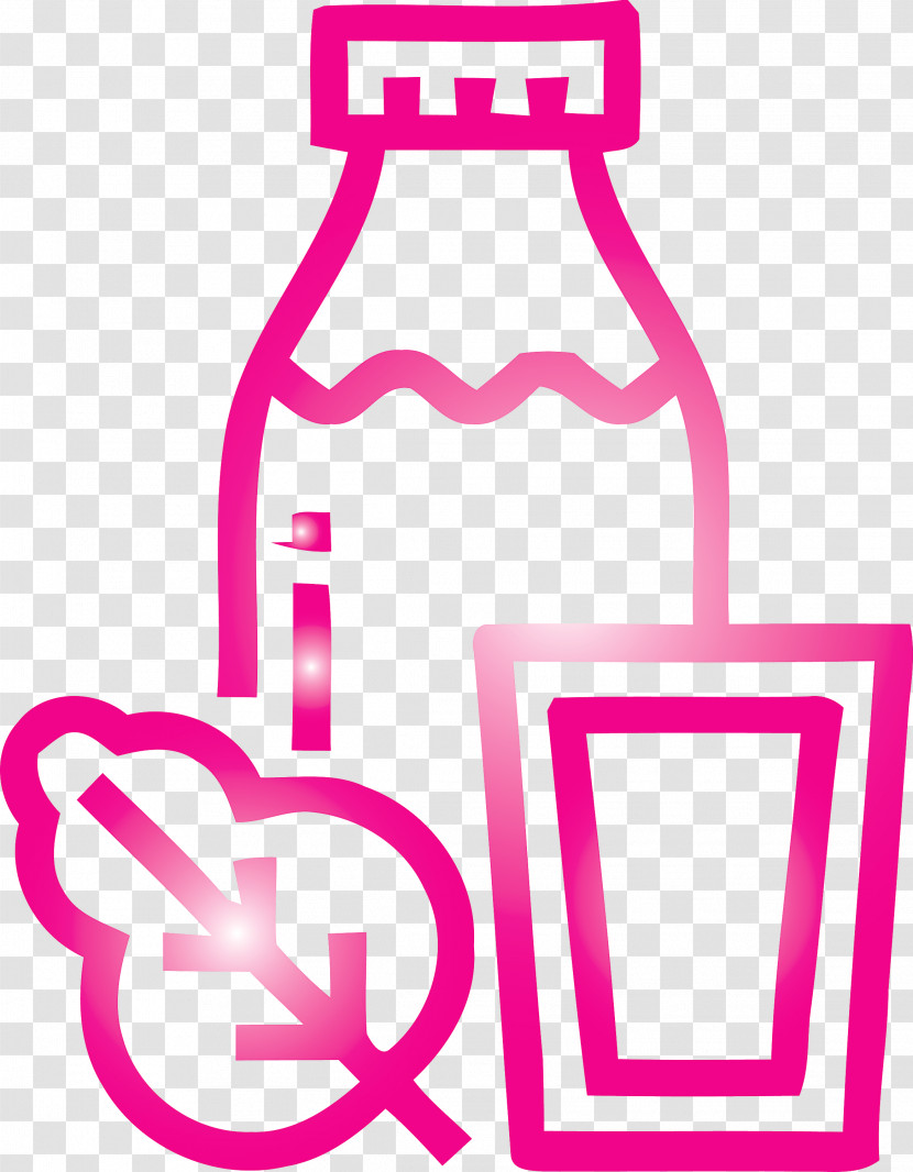 Pink Water Bottle Magenta Bottle Transparent PNG