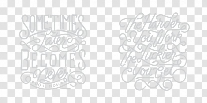 Drawing Logo - White - Hand Lettering Transparent PNG
