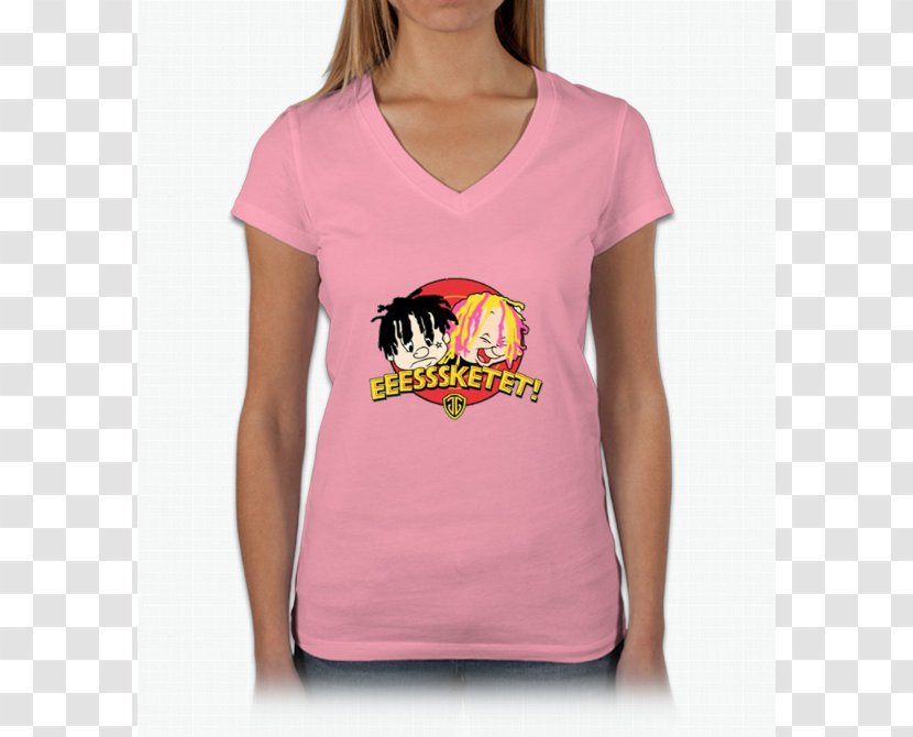 T-shirt Neckline Sleeve Top - T Shirt - Lil Pump Transparent PNG