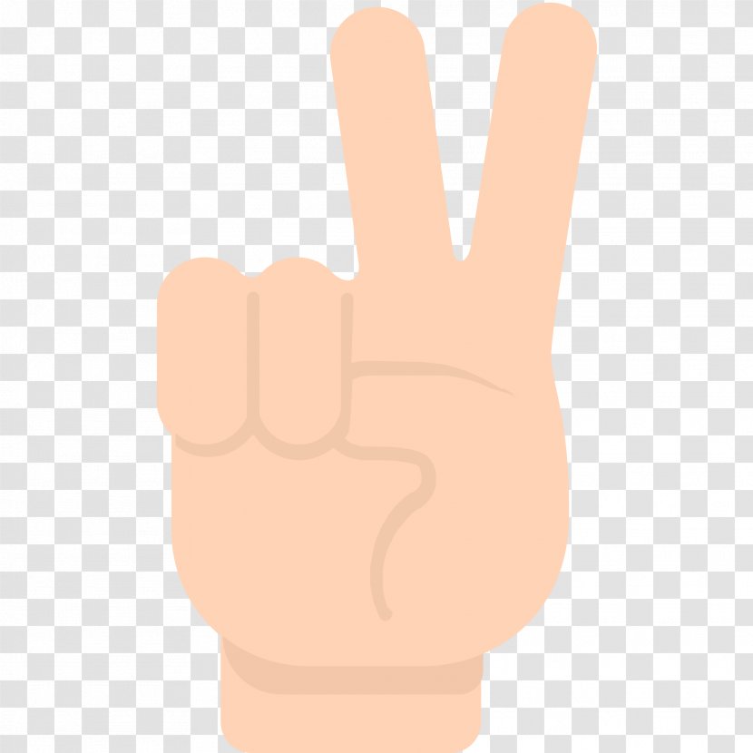 Emoji Peace Symbols - Hand Transparent PNG