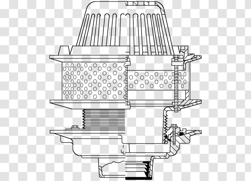 Drain Flat Roof Downspout Gravel Stop - Silhouette - JR Smith Transparent PNG