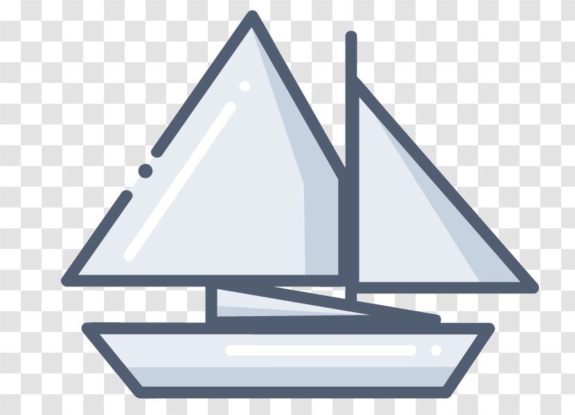 Sailboat Triangle Sailing Ship Transparent PNG