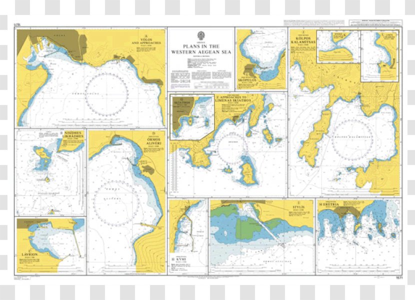 Aegean Sea Map Nautical Chart Admiralty - Text - Catalog Charts Transparent PNG