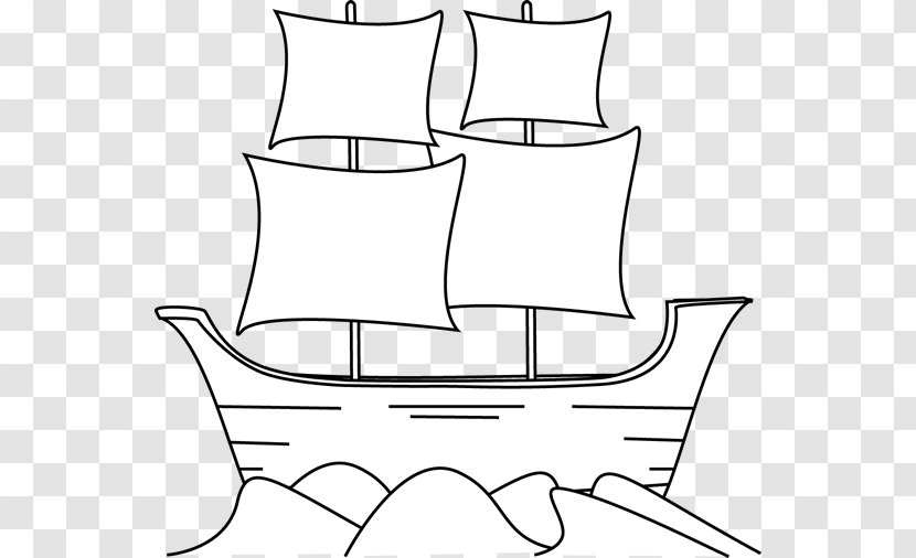 Ship Piracy Boat Clip Art - Symmetry - Silhouttee Mayflower Cliparts Transparent PNG