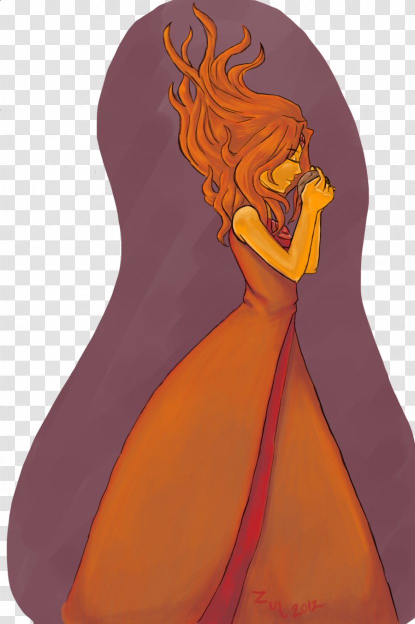 Flame Princess Fire Drawing Art - Heart Transparent PNG