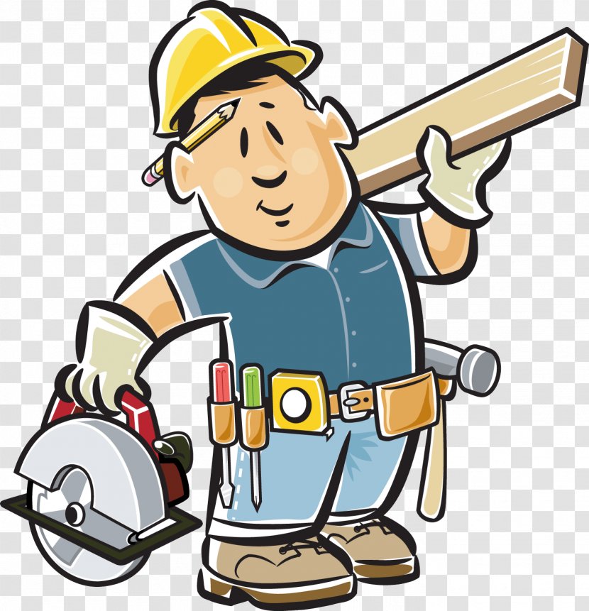 Laborer Handyman Clip Art - Carpenter - Drawing Transparent PNG