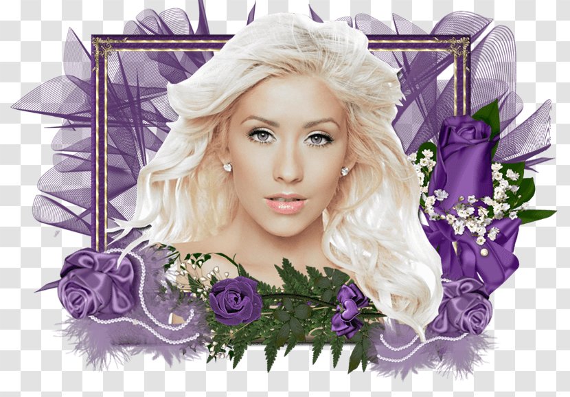 Christina Aguilera Blond Floral Design Hair Coloring Flower Bouquet Transparent PNG