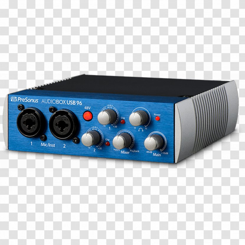 Microphone PreSonus AudioBox USB Sound Recording And Reproduction Studio One - Interface Transparent PNG