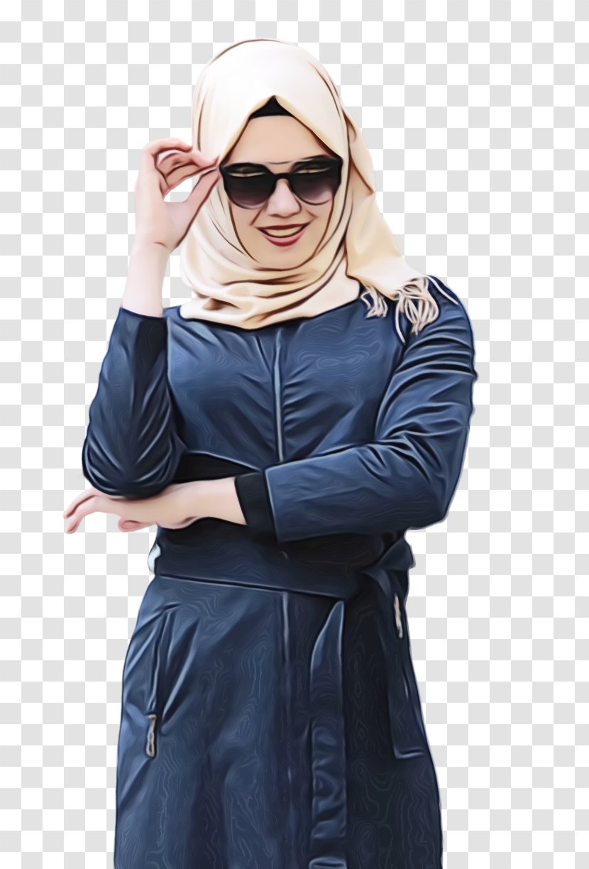 Blue Coat Hijab Sleeve Mammut Shoulder M - Headgear - Joint Transparent PNG