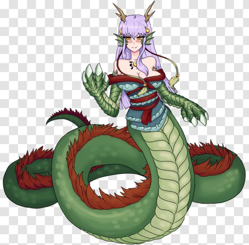 Dragon Monster Musume Serpent Lamia - Frame Transparent PNG