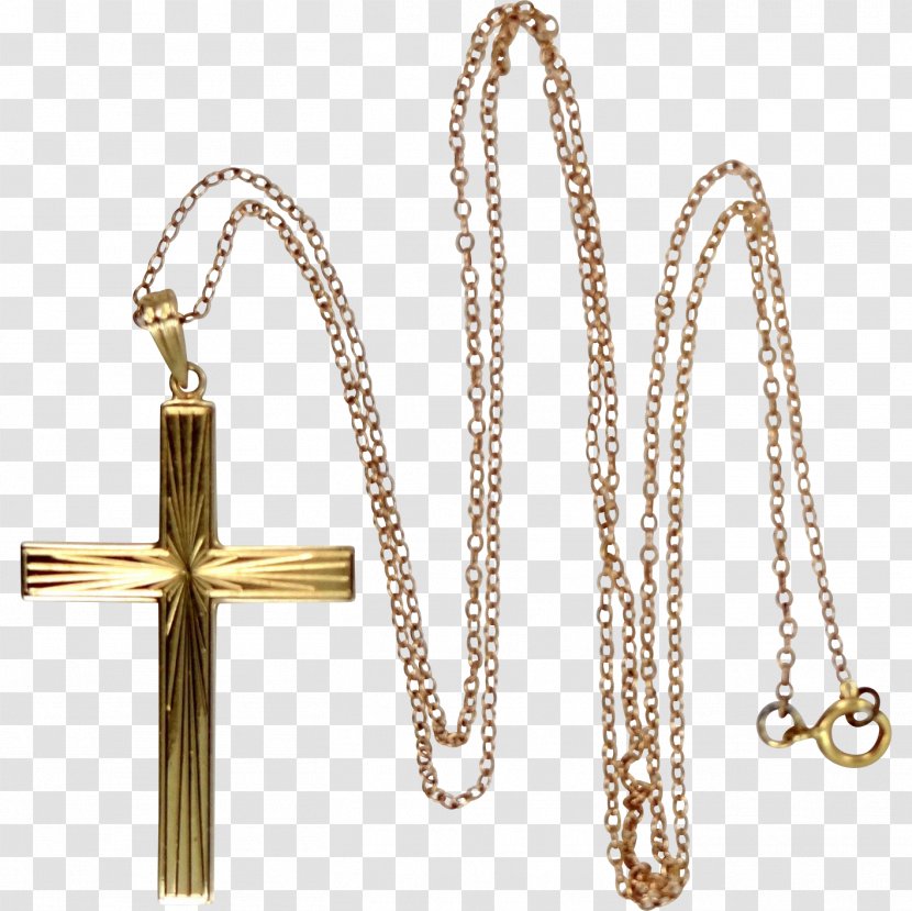 Cross Necklace Charms & Pendants Chain Gold - Pendant Transparent PNG