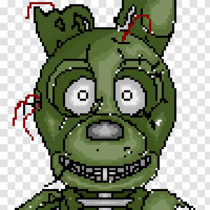 Five Nights At Freddy's 3 Clip Art Pixel Illustration - Fiction - Minecraft Transparent PNG