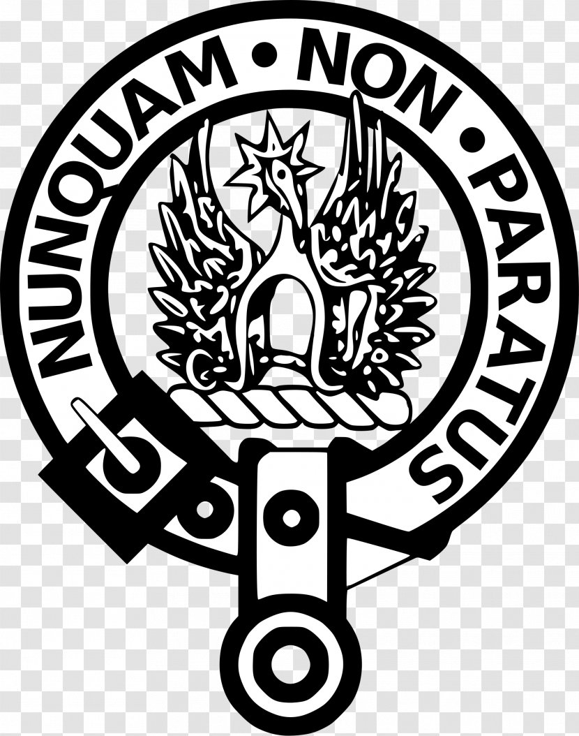 Scotland Clan Donnachaidh Scottish Chief Crest Badge - Monochrome Photography Transparent PNG