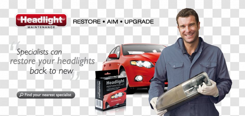 Car Headlamp Business Lighting Advertising - HEADLIGHT RESTORATION Transparent PNG