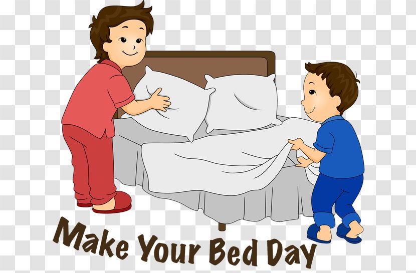Make Your Bed Bed-making Clip Art - Watercolor - Making Cliparts Transparent PNG