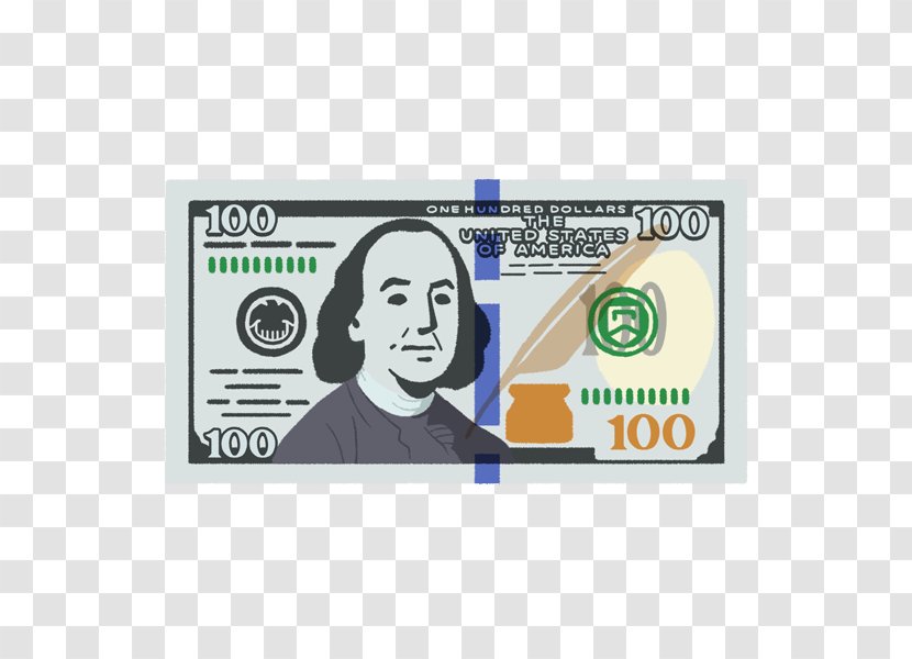 Cash Banknote United States Dollar Security - Euro - 100 Dolar Transparent PNG