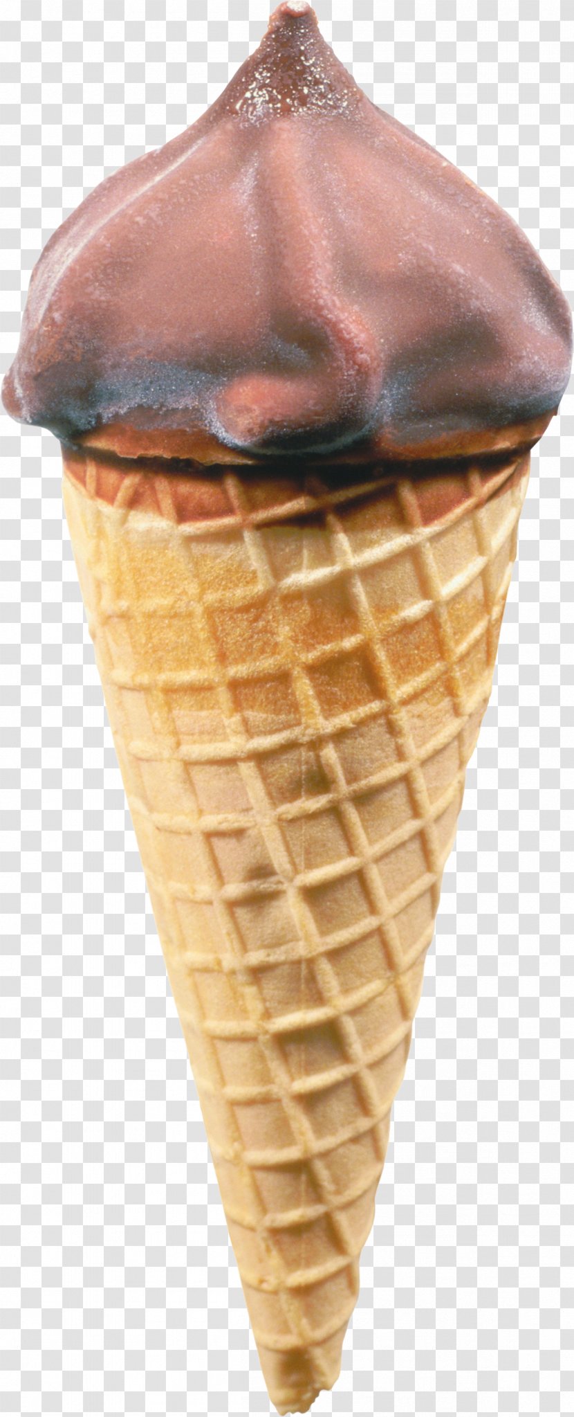 Ice Cream Cones Chocolate Waffle - Wafer Transparent PNG