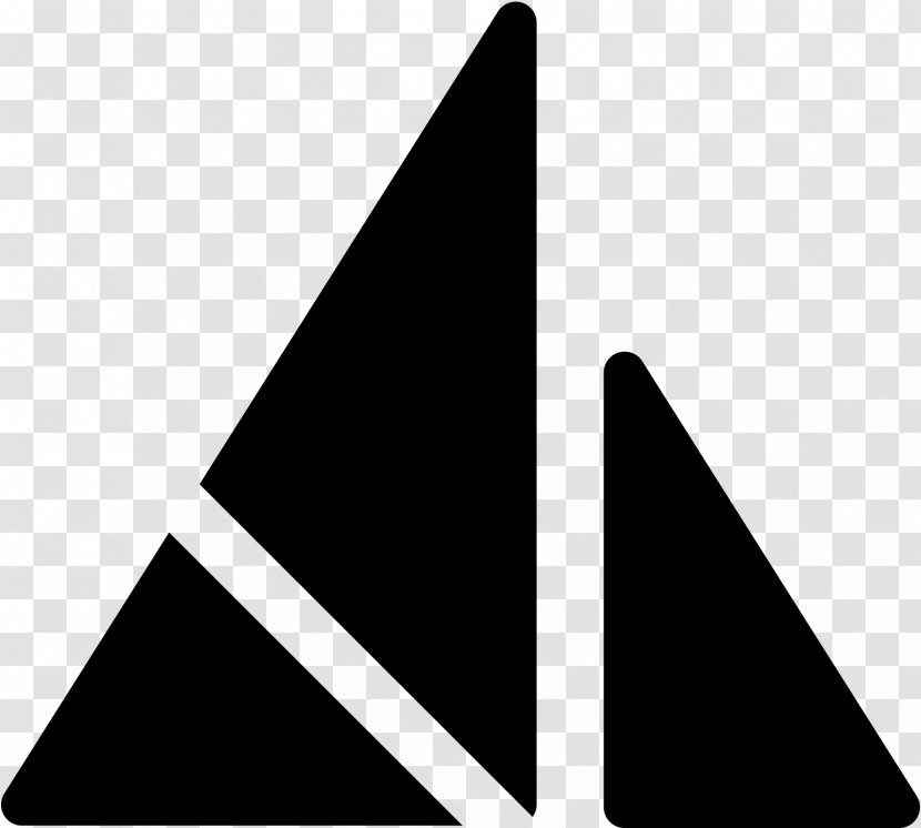 Paper Triangles Logo Clip Art - Monochrome - Triangle Transparent PNG