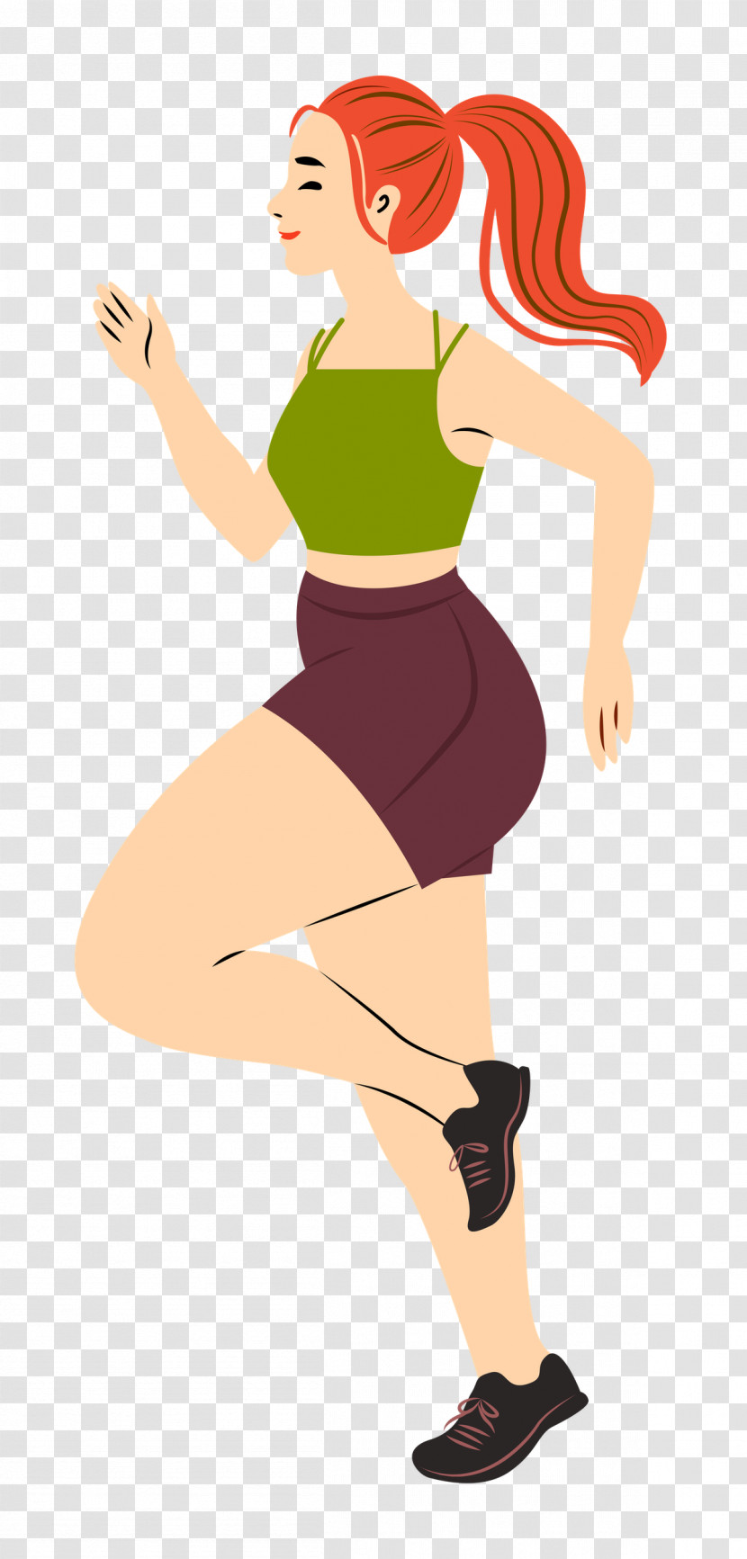 Running Sport Girl Transparent PNG