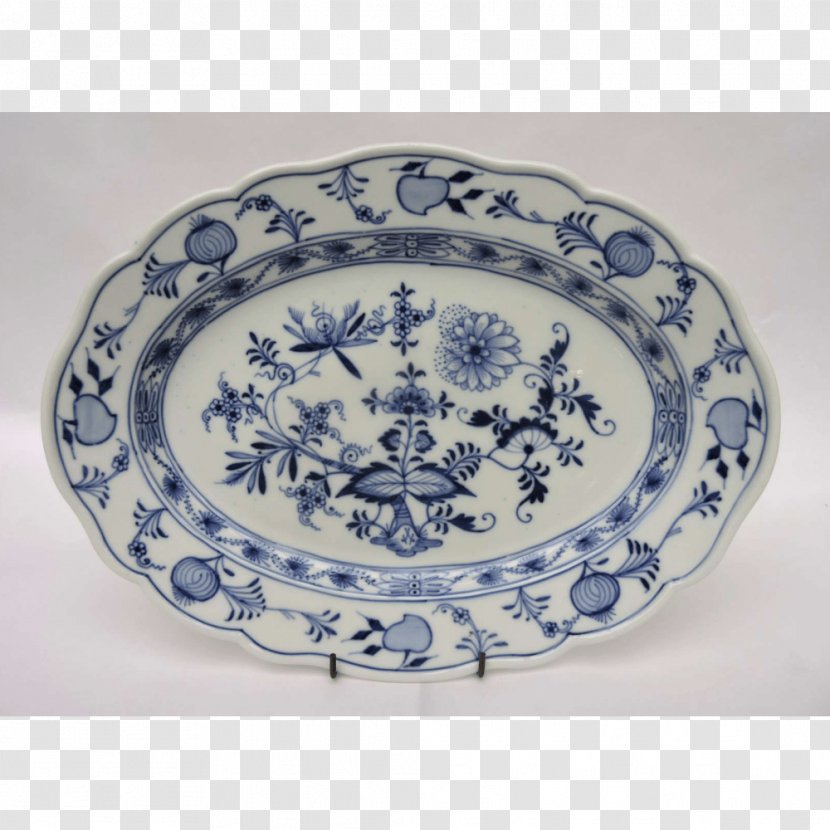 Plate Ceramic Blue And White Pottery Platter Tableware - Dinnerware Set Transparent PNG