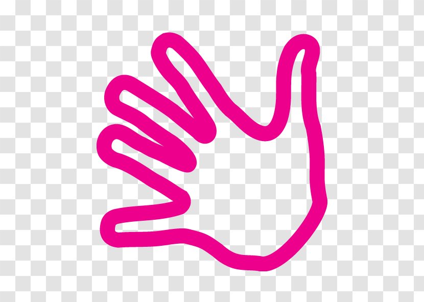 Thumb Line Pink M Clip Art - Online Store Transparent PNG