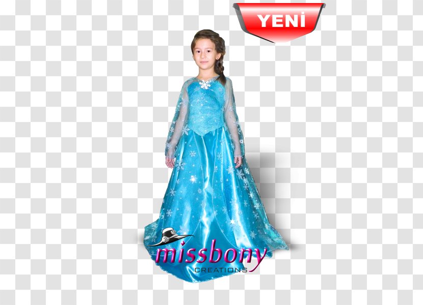 Elsa Gown Costume The Snow Queen Dress - Silhouette Transparent PNG