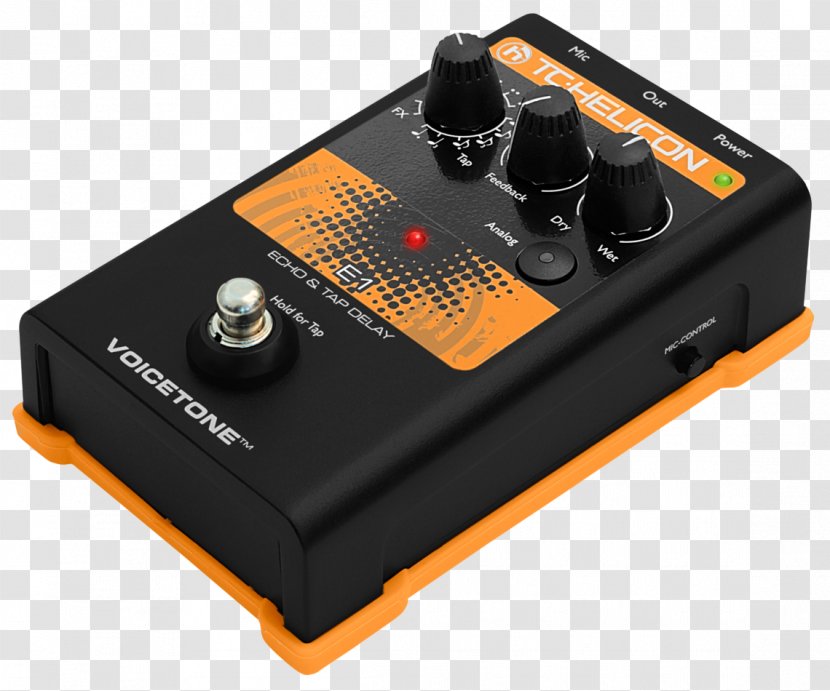 TC-Helicon VoiceTone E1 Effects Processors & Pedals TC Helicon H1 D1 - Tchelicon Voicetone R1 Transparent PNG