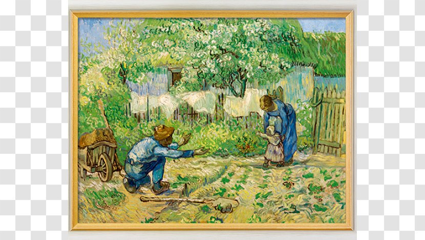 First Steps, After Millet Metropolitan Museum Of Art Van Gogh Painting Canvas - Impressionist Transparent PNG