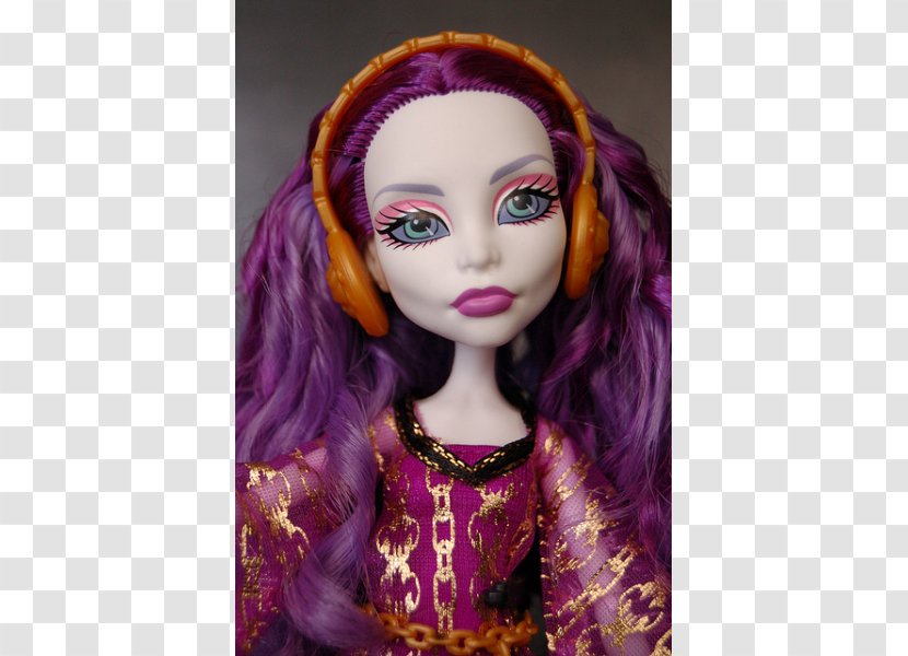 Barbie Brown Hair Violet Transparent PNG