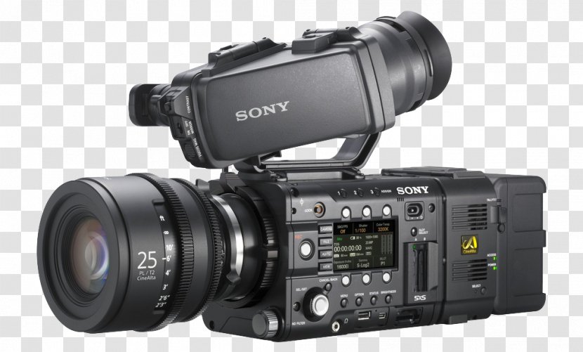 Sony α CineAlta PMW-F55 Camera - Mirrorless Interchangeable Lens Transparent PNG
