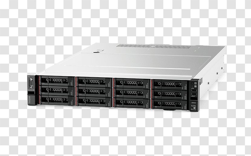 Computer Servers Lenovo ThinkSystem SR550 - Disk Array - 7X0416 GB RAM2.1 GHz0 HDD ThinkServer 19-inch RackRack Server Transparent PNG