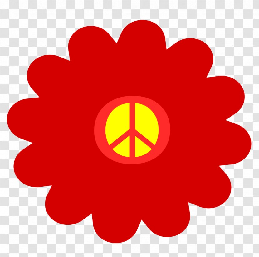 1960s Flower Power Clip Art - Hippie Transparent PNG