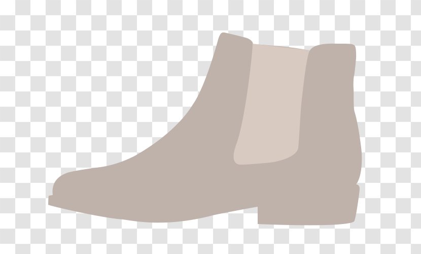 Ankle Boot Shoe - Beige Transparent PNG